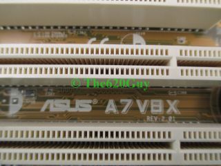 Asus A7V8X Socket A Motherboard AMD Athlon XP 2100 1733MHz 1 73GHz Fan I O