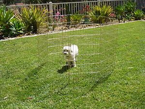 36" 7 Panel Pet Dog Cat Exercise Pen Playpen Fence Yard Kennel Portable Solid