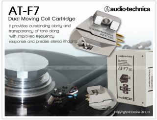 Audio Technica at F7 Dual Moving Coil Cartridge Genuine ATF7 at F7 Brand New