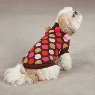 East Side Collection Spirit Polka Dot Pet Dog Knit Sweater XS s s M M L XL Top