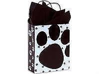 Black White Paw Print Dog Cat Pooch Tote Gift Bags 10