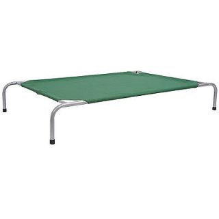 Pawhut 43" Elevated Outdoor Indoor Camping Pet Cot Portable Dog Bed Green