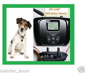 AETERTEK Shock Vibrate Beep Collar Wireless Electronic Fence for 1 Dog