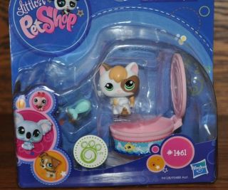 LPS Littlest Pet Shop Kitty Cat 1461 with Tuna Fish Can New