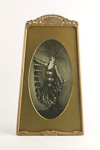 1920’s Art Deco Picture Frame Flapper Photo Unusual Shape
