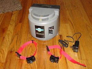 PetSafe PIF 300 Wireless Dog Fence Containment System w Two Collars