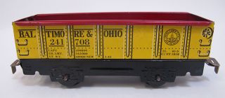 Vintage Marx Tin Litho 4 Piece Steam Train Wind Up Toy Train Set w Tracks Yqz