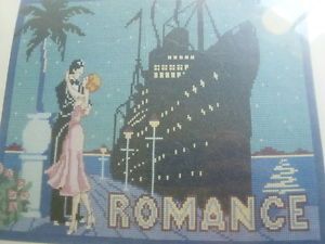 DMC Holiday Romantics Liner Counted Cross Stitch Kit Romance Art Deco Titanic