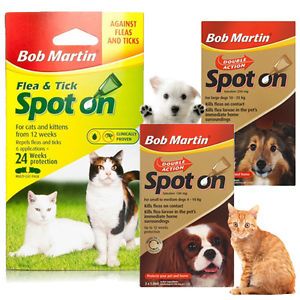 Bob Martin s M L Dog Cat Kitten Spot on 12 24 Week Flea Tick Treatment Arkstores