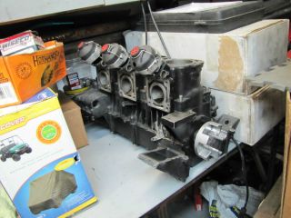GP1200R GP1300R GPR Race Engine Cases Crankshaft w Ported Cylinders Gas Valves