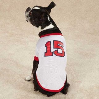15 Dustin Pedroia Dog Jersey Pet Boston Red Sox Baseball Shirt Clothes Apparel