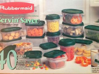 Rubbermaid Easy Find Lids 40 Piece Storage Set Food Storage Containers Bowls