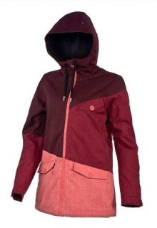 New 2013 Womens O'Neill Freedom Segment Insulated Snowboard Jacket Medium Red