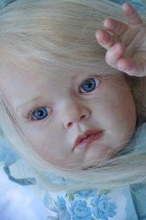 Alla's Babies Beautiful Reborn Baby Toddler Doll Tatiana Reva Schick Human Hair