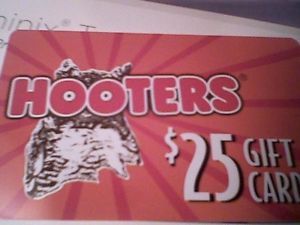 Hooters Restaurant Gift Card