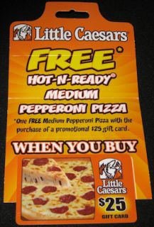Little Caesars Pizza Canada Collectible Gift Card No Value New Promotional Card