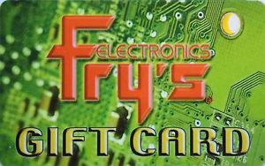 Fry's Gift Card Collectible No Value