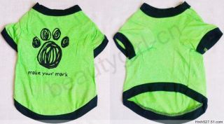 New Cute ★pet Dog Cat Clothes★ Tank T Shirt XS s M Size Color Style Pick