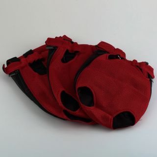 Nylon Mesh Pet Dog Carrier Backpack Front Back Side Carrying Travel Bag TR
