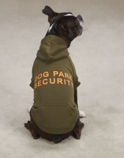 Dog Park Security Hoodie Sweatshirt Coat Chive Top