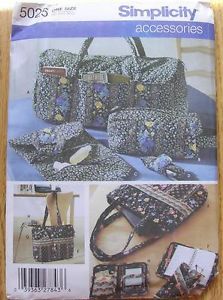 Simplicity 5025 Bags and Accessories Tote Cases Sewing Pattern