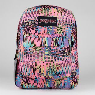 16" Large Jansport Superbreak Backpack Pink Pansy Girls Boys Book Bag