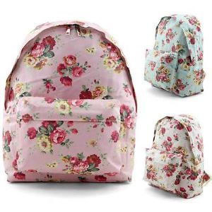 Unihood Brand Womens Cute Flower Pattern Backpack Girls School Backpacks