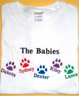 Personalized Dog Cat Pet Name Paws Daddy Dad Black Hoodie Sweatshirt Shirt Gift