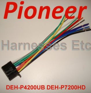 Pioneer Wire Harness Plug DEH P4200UB P7200HD 7400HD P8400BH P9400BH New