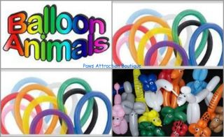50 Traditional 260Q Balloon Animals Twister Latex Balloons Red Blue Green Pink