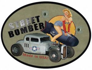 Hot Rod GearHead Street Bomber Rat Rod Pinup T Shirt