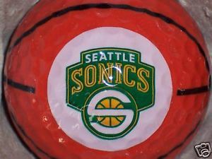 1 Seattle Sonics NBA Basketball Logo Golf Balls