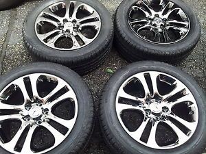 2007 13 Acura MDX 19' Black Chrome Wheels and Michelin Tires 255 50 19