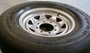 Goodyear Unisteel LT235 85R16 Trailer Tires Wheel Set