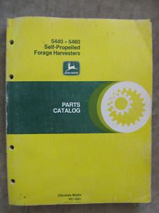 John Deere 5440 5460 Forage Harvester Parts Catalog Manual