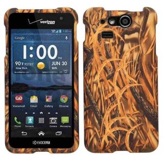 Phone Cover for Kyocera Hydro Elite C6750 Snap Case Straw Grass Camo Camouflage