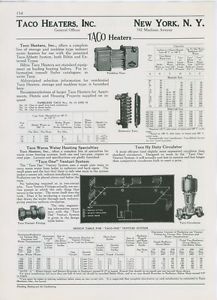 Taco Heaters Taco Abbott 1940 Ad Water Heaters Builtin Heating Boilers Tankless