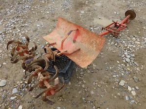 Economy Power King 1614 Tractor 34" Rototiller for Parts or Repair