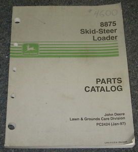 John Deere 8875 Skid Steer Loader Parts Catalog PC2424
