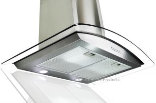 GTC Kitchen 30" Wall Mount Stainless Steel Glass Range Hood S668A75 Stove Vents