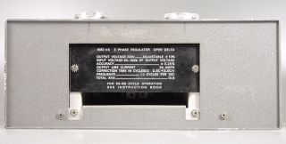 General Radio 1583 13 6KVA 3Ø Automatic Laboratory Power Line Voltage Regulator
