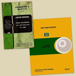 Lot John Deere No 290 Planter Parts Owners Operators Manual Catalog Two Row Corn