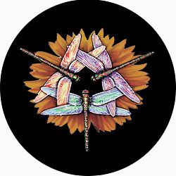 Dragonflies Custom Spare Tire Cover Wheel Cover