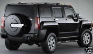 H3 Hummer Spare Rear Tire Cover Black Chrome