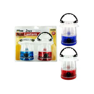 New Wholesale Case Lot 10 Mini LED Camping Lanterns Battery Operated 2 PC Packs