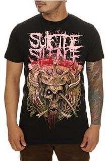 Suicide Silence Skull Crown Slim Fit T Shirt 2XL