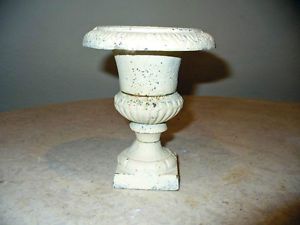 Cast Iron Metal Miniature Urn Home Garden Wedding Table Candle Floral Fall Decor
