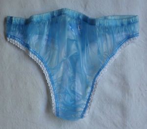 String En Plastique Bleu Culotte Incontinence PVC Vinyl Plastic Pants M L XL
