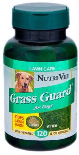 Nutri Vet Grass Guard Chewables for Dogs Lawn Care Stops Yellow Grass Lawn Burn