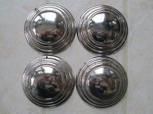 4 Antique Vintage Tricycle Pedal Car Wagon Wheel Covers Hubcaps Steelcraft
